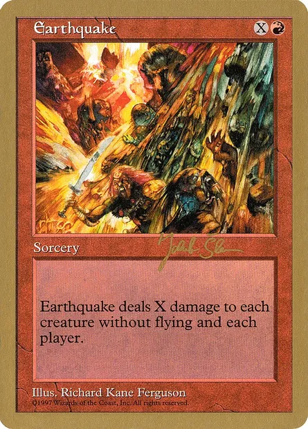 Earthquake, Magic card WC97 js223 — World Championship Decks 1997 set