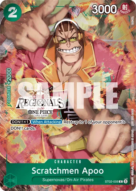 Scratchmen Apoo, carte One Piece ST02-008 — extension Worst Generation
