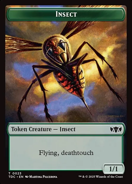 Insect, Magic card TTDC 23 — Tarkir: Dragonstorm Commander Tokens set
