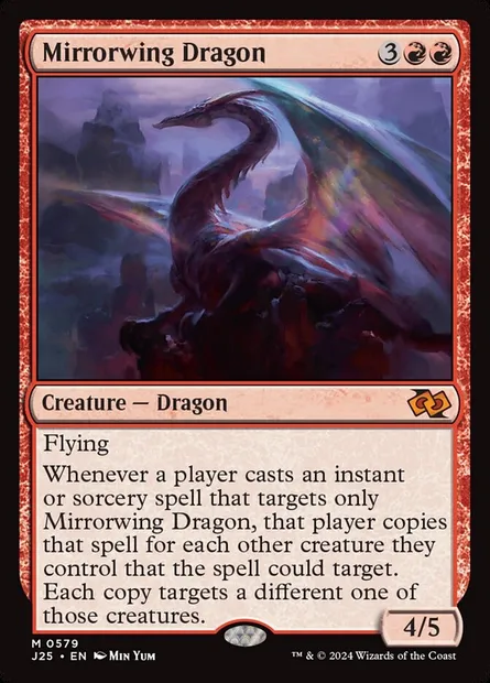 Mirrorwing Dragon, Magic card J25 579 — Foundations Jumpstart set