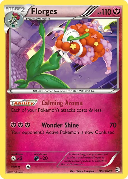 Florges, Pokémon card BKT 103 — BREAKthrough set