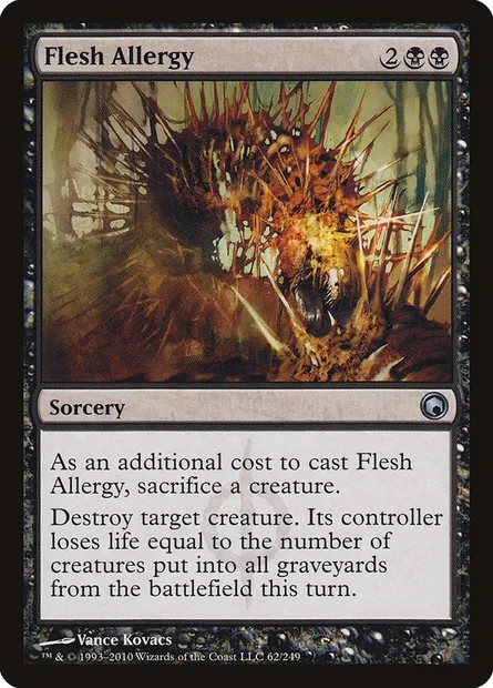 Flesh Allergy, Magic card SOM 62 — Scars of Mirrodin set