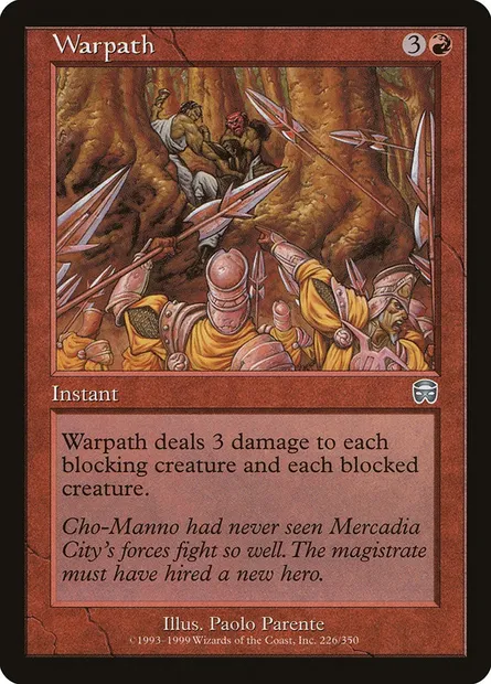 Warpath, Magic card MMQ 226 — Mercadian Masques set
