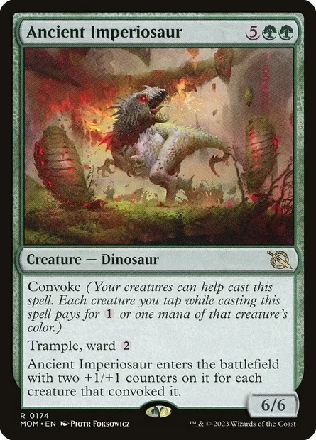 Ancient Imperiosaur, Magic card MOM 174 — March of the Machine set