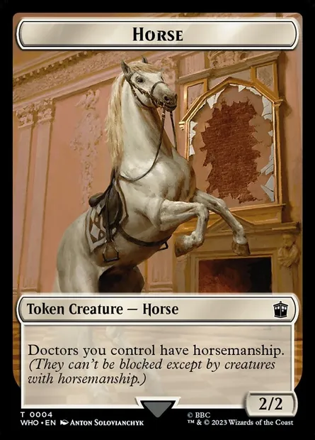 Horse, carte Magic TWHO 4 — extension Doctor Who Tokens