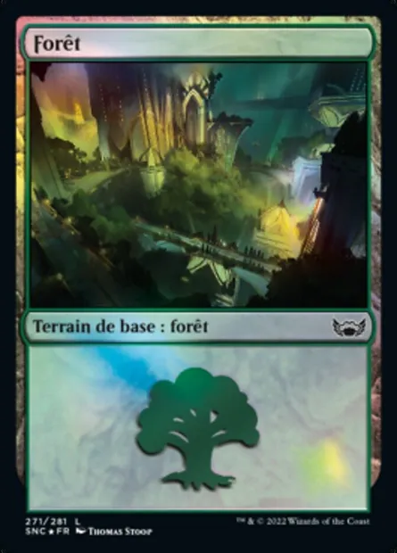 Forêt, carte Magic SNC 271 — extension Les rues de la Nouvelle-Capenna