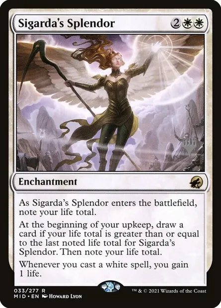 Sigarda's Splendor, Magic card PMID 33p — Innistrad: Midnight Hunt Promos set