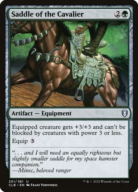 Saddle of the Cavalier, Magic card CLB 251 — Commander Legends: Battle for Baldur's Gate set