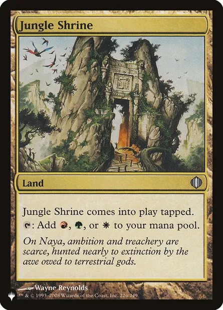 Jungle Shrine, Magic card PLST ALA-226 — The List set