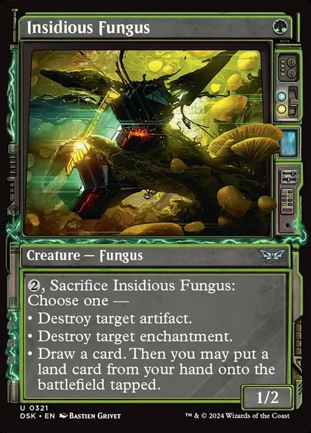 Insidious Fungus, Magic card DSK 321 — Duskmourn: House of Horror set