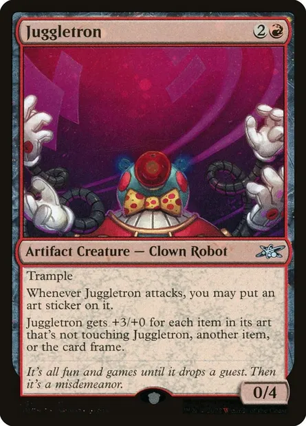 Juggletron, carte Magic UNF 399 — extension Unfinity