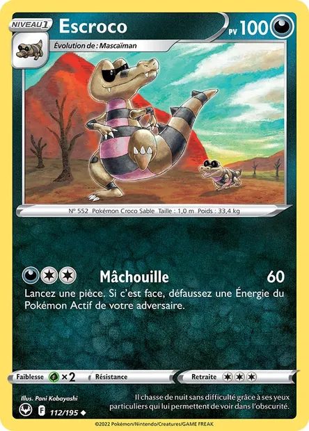 Escroco, carte Pokémon SIT 112 — extension Tempête Argentée