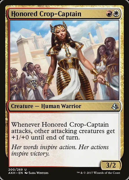 Honored Crop-Captain, Magic card AKH 200 — Amonkhet set