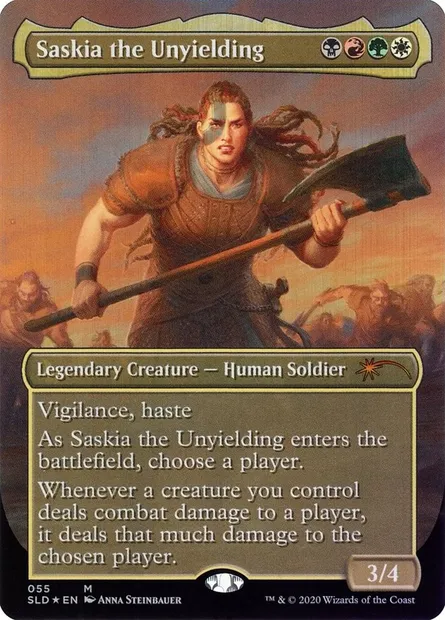 Saskia l'inflexible, carte Magic SLD 55 — extension Secret Lair Drop