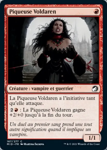 Piqueuse Voldaren, carte Magic MID 167 — extension Innistrad : chasse de minuit