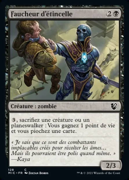 Faucheur d'étincelle, carte Magic MIC 128 — extension Midnight Hunt Commander