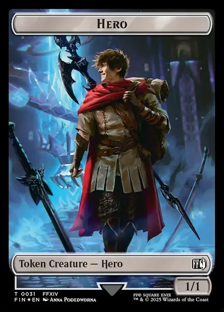 Hero, Magic card TFIN 31 — Final Fantasy Tokens set