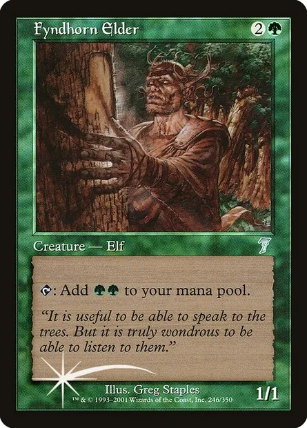 Fyndhorn Elder, Magic card 7ED 246★ — Seventh Edition set