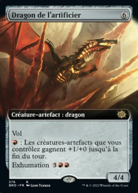 Dragon de l'artificier, carte Magic BRO 376 — extension La Guerre Fratricide