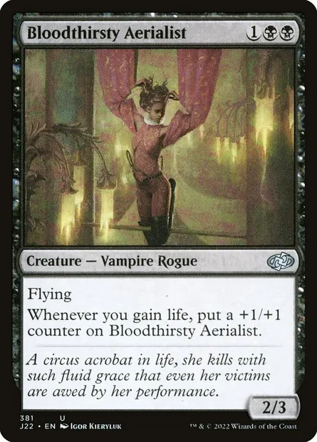 Bloodthirsty Aerialist, Magic card J22 381 — Jumpstart 2022 set