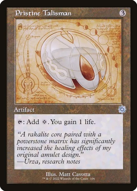 Pristine Talisman, Magic card BRR 106 — The Brothers' War Retro Artifacts set