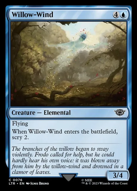 Willow-Wind, Magic card LTR 76 — The Lord of the Rings: Tales of Middle-earth set
