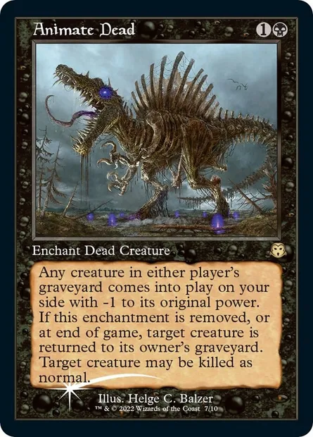 Animation des morts, carte Magic P22 7 — extension Judge Gift Cards 2022