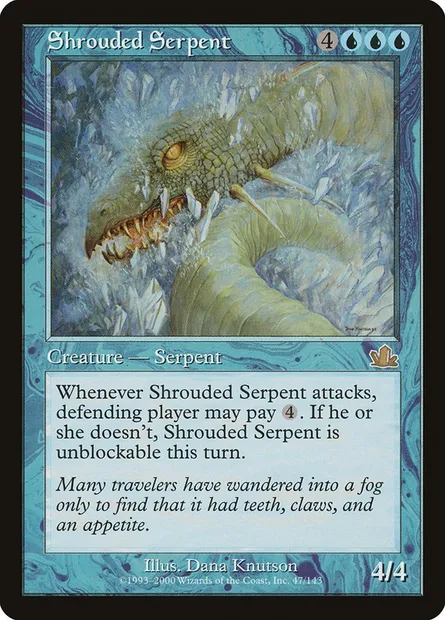 Shrouded Serpent, Magic card PCY 47 — Prophecy set