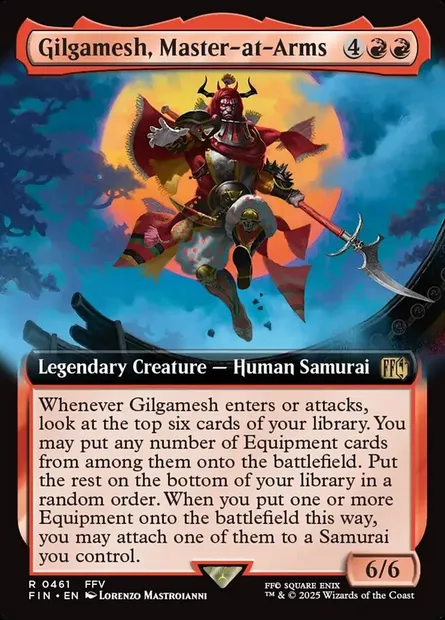 Gilgamesh, Master-at-Arms, Magic card FIN 461 — Final Fantasy set