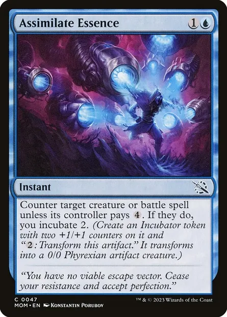 Assimilate Essence, Magic card MOM 47 — March of the Machine set
