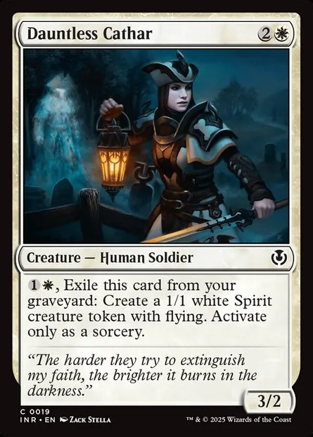 Dauntless Cathar, Magic card INR 19 — Innistrad Remastered set