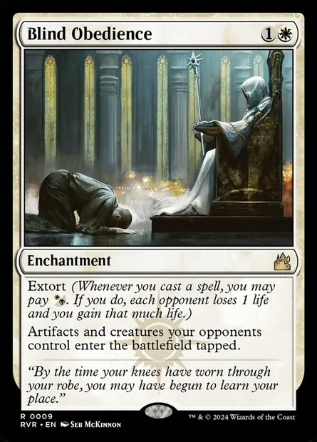 Blind Obedience, Magic card RVR 9 — Ravnica Remastered set
