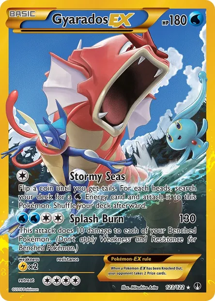 Gyarados EX, Pokémon card BKP 123 — BREAKpoint set