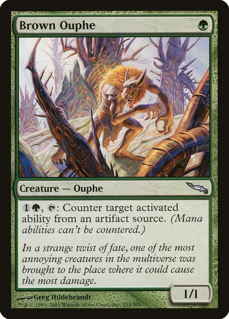 Orphe brun, carte Magic MRD 115 — extension Mirrodin