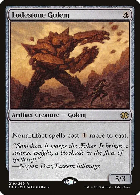 Lodestone Golem, Magic card MM2 219 — Modern Masters 2015 set