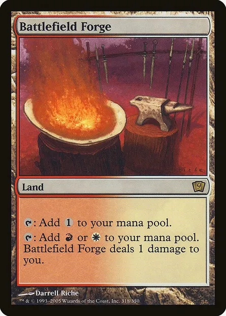 Battlefield Forge, Magic card 9ED 318★ — Ninth Edition set