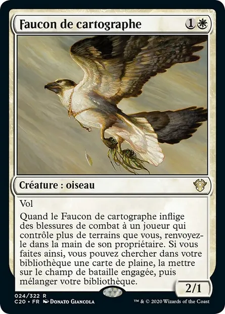 Faucon de cartographe, carte Magic C20 24 — extension Commander 2020