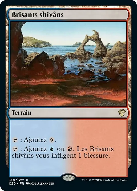 Brisants shivâns, carte Magic C20 310 — extension Commander 2020