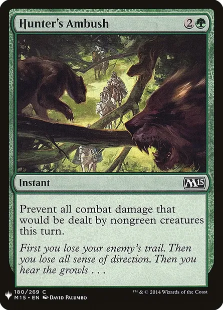 Hunter's Ambush, Magic card PLST M15-180 — The List set