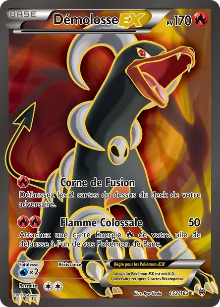 Démolosse EX, carte Pokémon BKT 153 — extension Impulsion Turbo