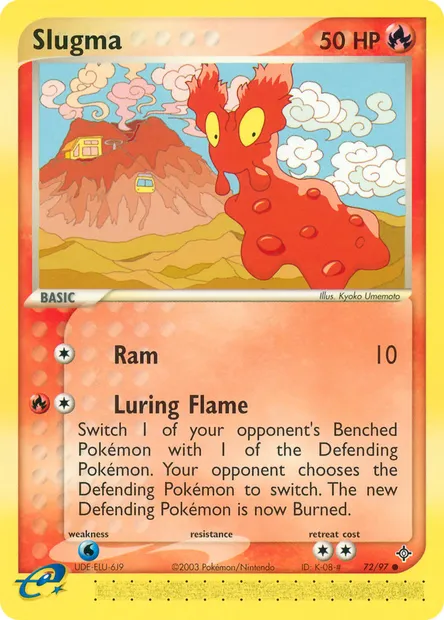 Slugma, Pokémon card DR 72 — Dragon set