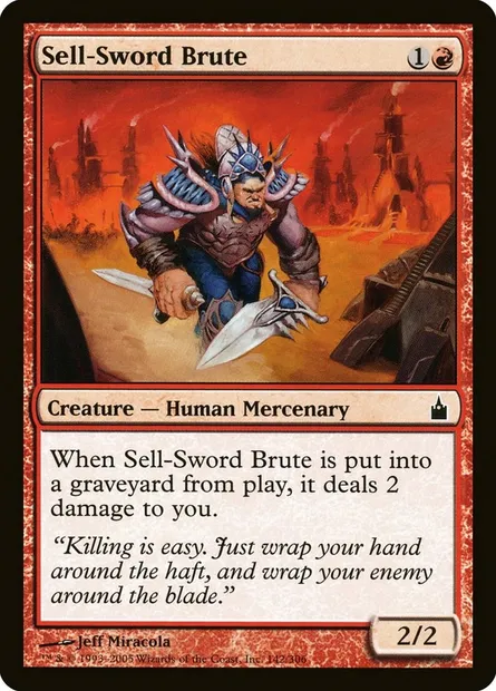 Sell-Sword Brute, Magic card RAV 142 — Ravnica: City of Guilds set
