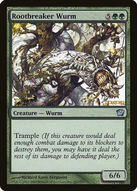 Rootbreaker Wurm, Magic card 9ED 267★ — Ninth Edition set