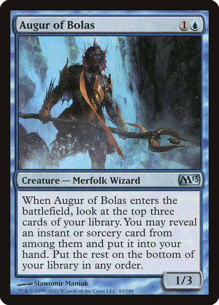 Augur of Bolas, Magic card M13 43 — Magic 2013 set