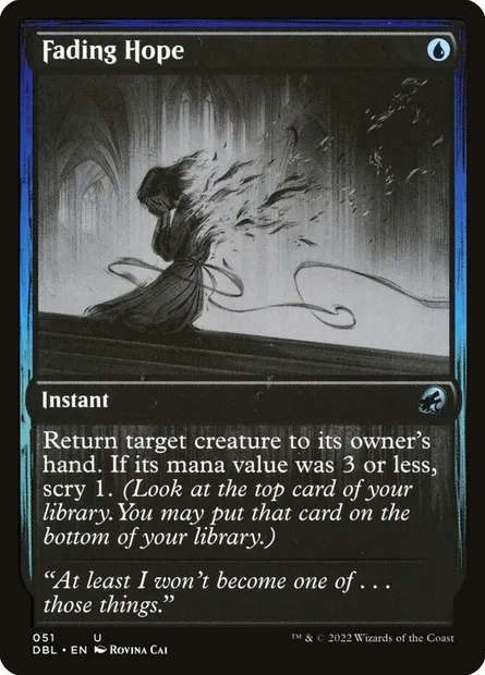 Fading Hope, Magic card DBL 51 — Innistrad: Double Feature set