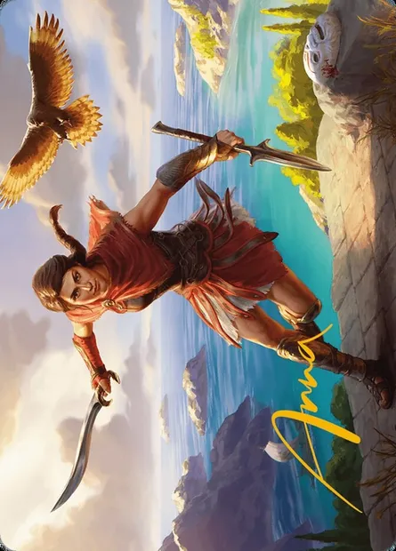 Kassandra, Eagle Bearer // Kassandra, Eagle Bearer, carte Magic AACR 6 — extension Assassin's Creed Art Series