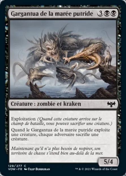 Gargantua de la marée putride, carte Magic VOW 129 — extension Innistrad : noce écarlate