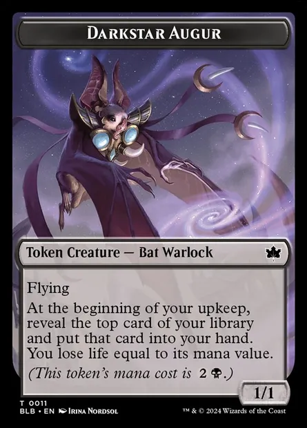 Darkstar Augur, Magic card TBLB 11 — Bloomburrow Tokens set