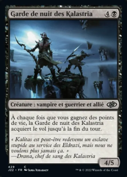 Garde de nuit des Kalastria, carte Magic J22 429 — extension Jumpstart 2022