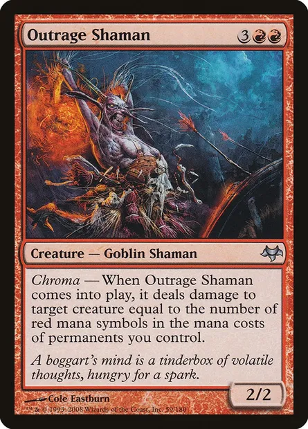 Outrage Shaman, Magic card EVE 59 — Eventide set